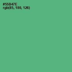 #55B47E - Aqua Forest Color Image