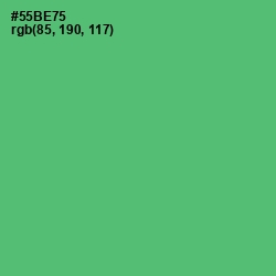 #55BE75 - Aqua Forest Color Image