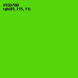 #55D70B - Bright Green Color Image