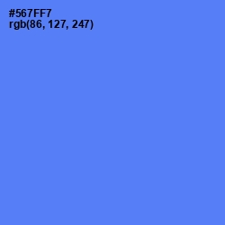 #567FF7 - Royal Blue Color Image