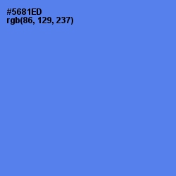#5681ED - Cornflower Blue Color Image