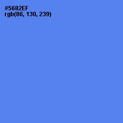 #5682EF - Cornflower Blue Color Image
