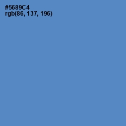 #5689C4 - Havelock Blue Color Image