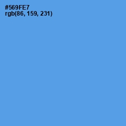 #569FE7 - Cornflower Blue Color Image