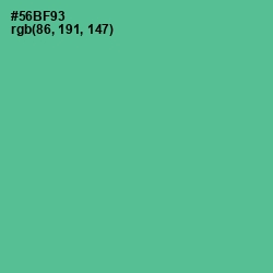 #56BF93 - Breaker Bay Color Image