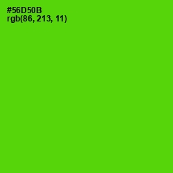 #56D50B - Bright Green Color Image