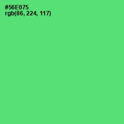 #56E075 - Emerald Color Image