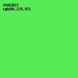 #56EB57 - Screamin' Green Color Image