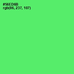 #56ED6B - Screamin' Green Color Image