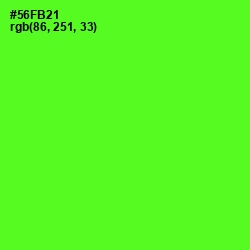 #56FB21 - Bright Green Color Image