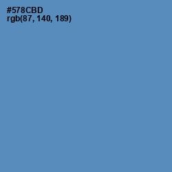 #578CBD - Hippie Blue Color Image