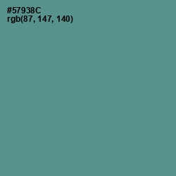 #57938C - Smalt Blue Color Image