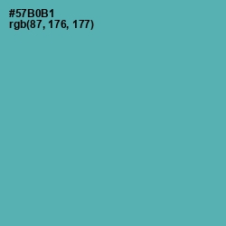 #57B0B1 - Fountain Blue Color Image