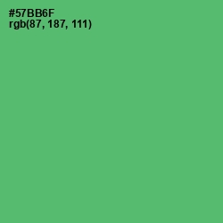 #57BB6F - Aqua Forest Color Image