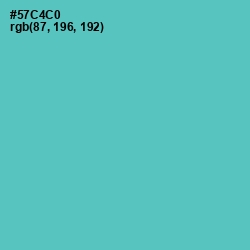 #57C4C0 - Downy Color Image
