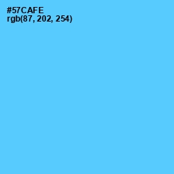 #57CAFE - Turquoise Blue Color Image