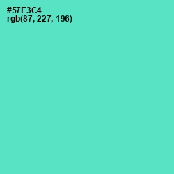 #57E3C4 - Downy Color Image