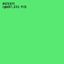 #57E971 - Screamin' Green Color Image