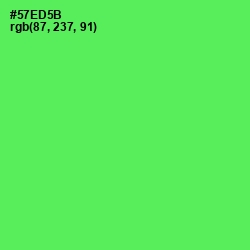 #57ED5B - Screamin' Green Color Image