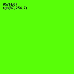 #57FE07 - Bright Green Color Image