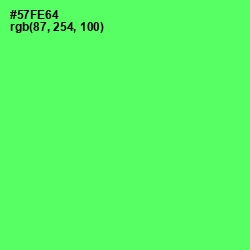 #57FE64 - Screamin' Green Color Image