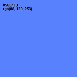 #5881FD - Cornflower Blue Color Image