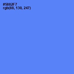 #5882F7 - Cornflower Blue Color Image