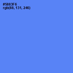 #5883F6 - Cornflower Blue Color Image