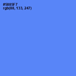 #5885F7 - Cornflower Blue Color Image