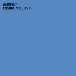 #5888C1 - Havelock Blue Color Image