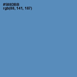 #588DBB - Hippie Blue Color Image