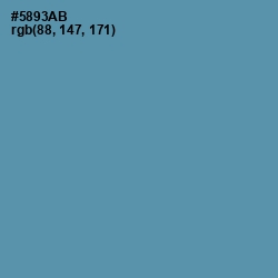 #5893AB - Hippie Blue Color Image
