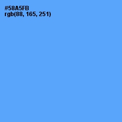 #58A5FB - Picton Blue Color Image