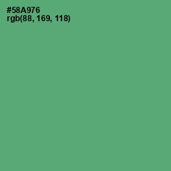 #58A976 - Aqua Forest Color Image