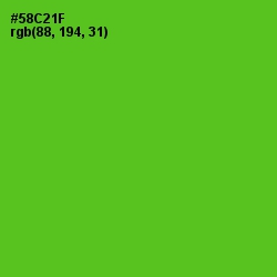 #58C21F - Bright Green Color Image