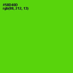 #58D40D - Bright Green Color Image