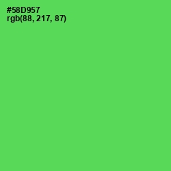 #58D957 - Emerald Color Image