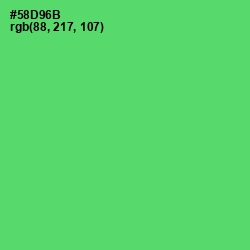 #58D96B - Emerald Color Image