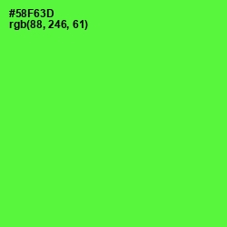 #58F63D - Bright Green Color Image