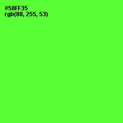 #58FF35 - Bright Green Color Image