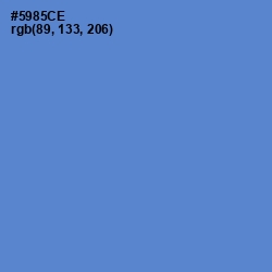 #5985CE - Havelock Blue Color Image
