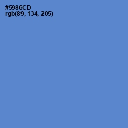 #5986CD - Havelock Blue Color Image