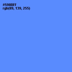 #598BFF - Cornflower Blue Color Image