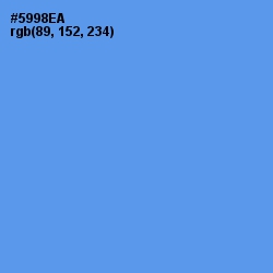 #5998EA - Cornflower Blue Color Image