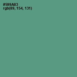 #599A83 - Smalt Blue Color Image