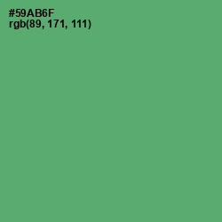 #59AB6F - Aqua Forest Color Image