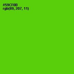#59CF0B - Bright Green Color Image