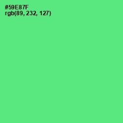 #59E87F - Pastel Green Color Image