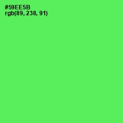 #59EE5B - Screamin' Green Color Image