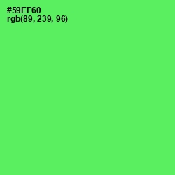 #59EF60 - Screamin' Green Color Image